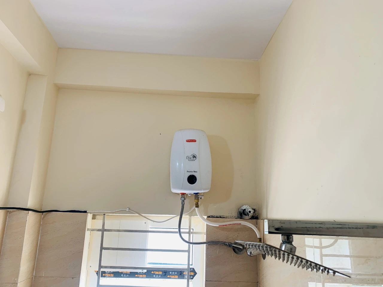 Attached Heater with Shower Facilities Available